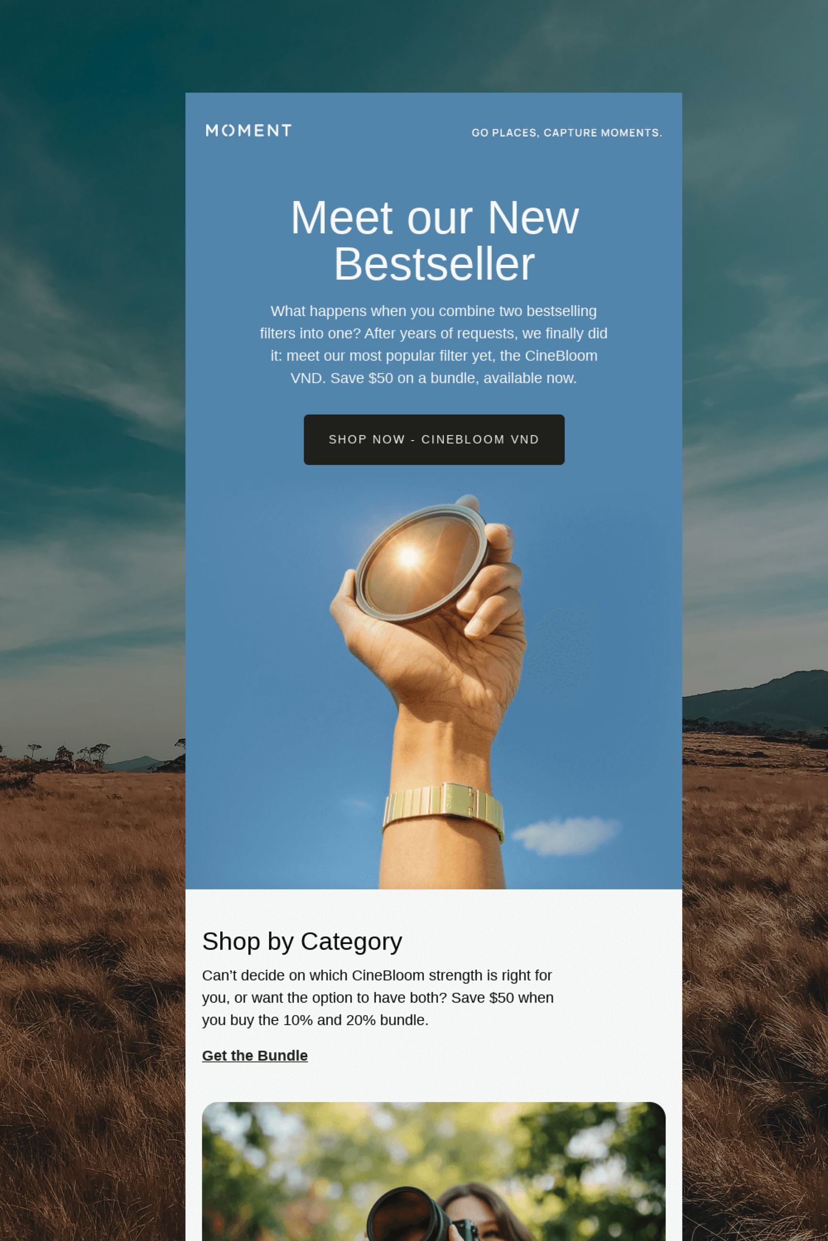 Moment &ndash; Bestseller Drop | Email Design Inspiration