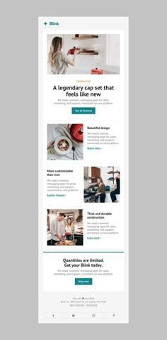 design responsive and editable Mailchimp newsletter template