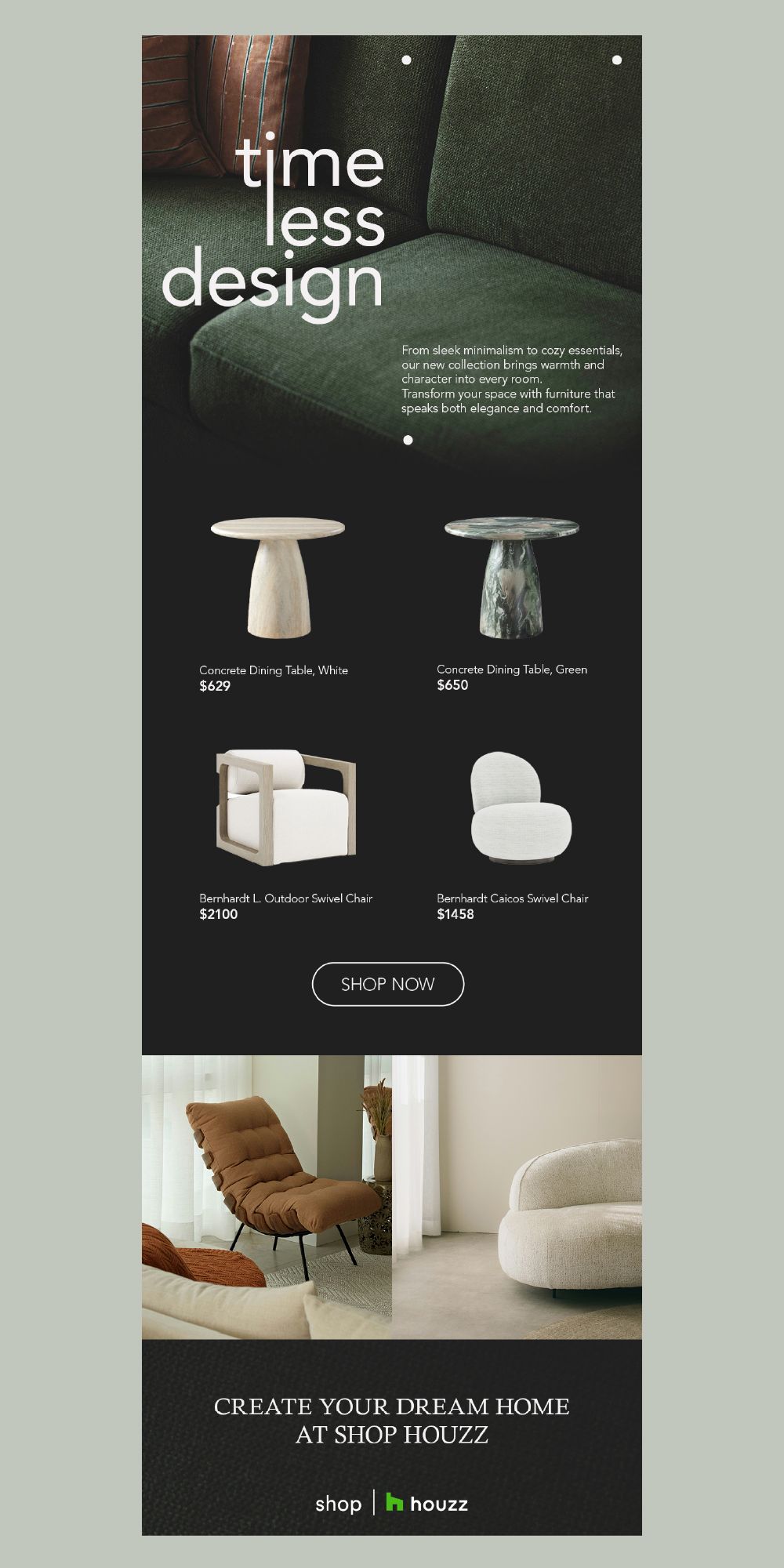 Email Newsletter Design Visual Design Email Marketing Graphic Design Email Template Design Furniture