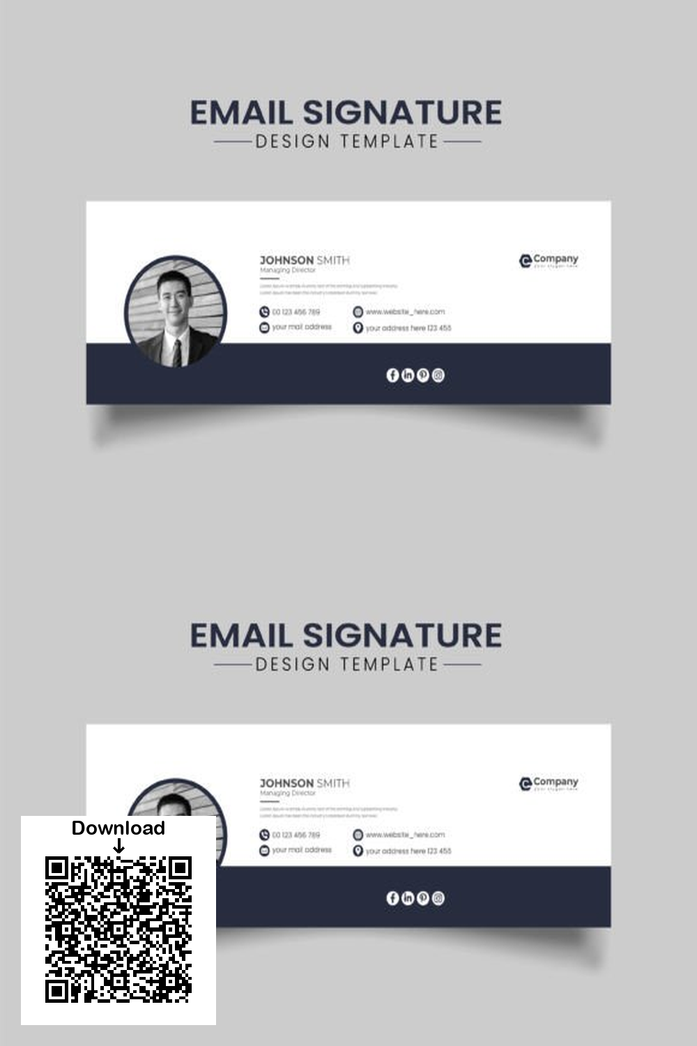 Creative Email Signature Template Design: Professional, Easy to Edit & Website Ready