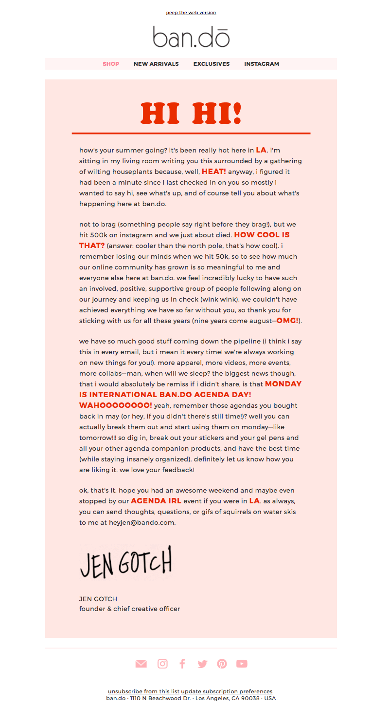 Trend Alert: How to Use Millennial Pink in Your Email Design