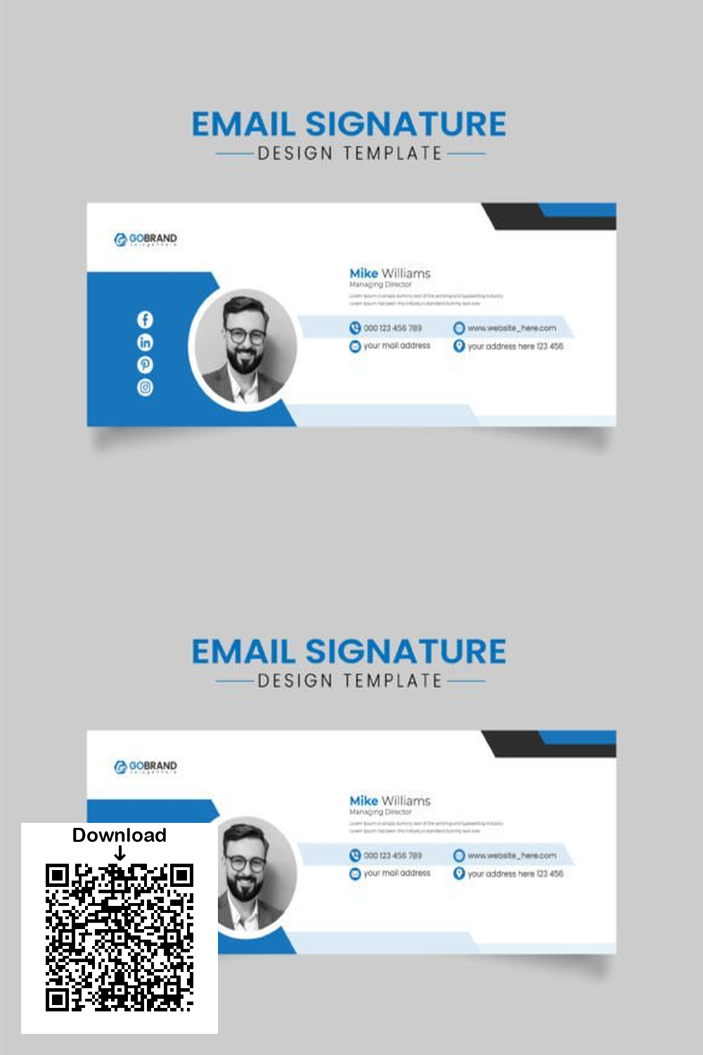 Personal Email Signature Design Template: Professional & Easy to Customize