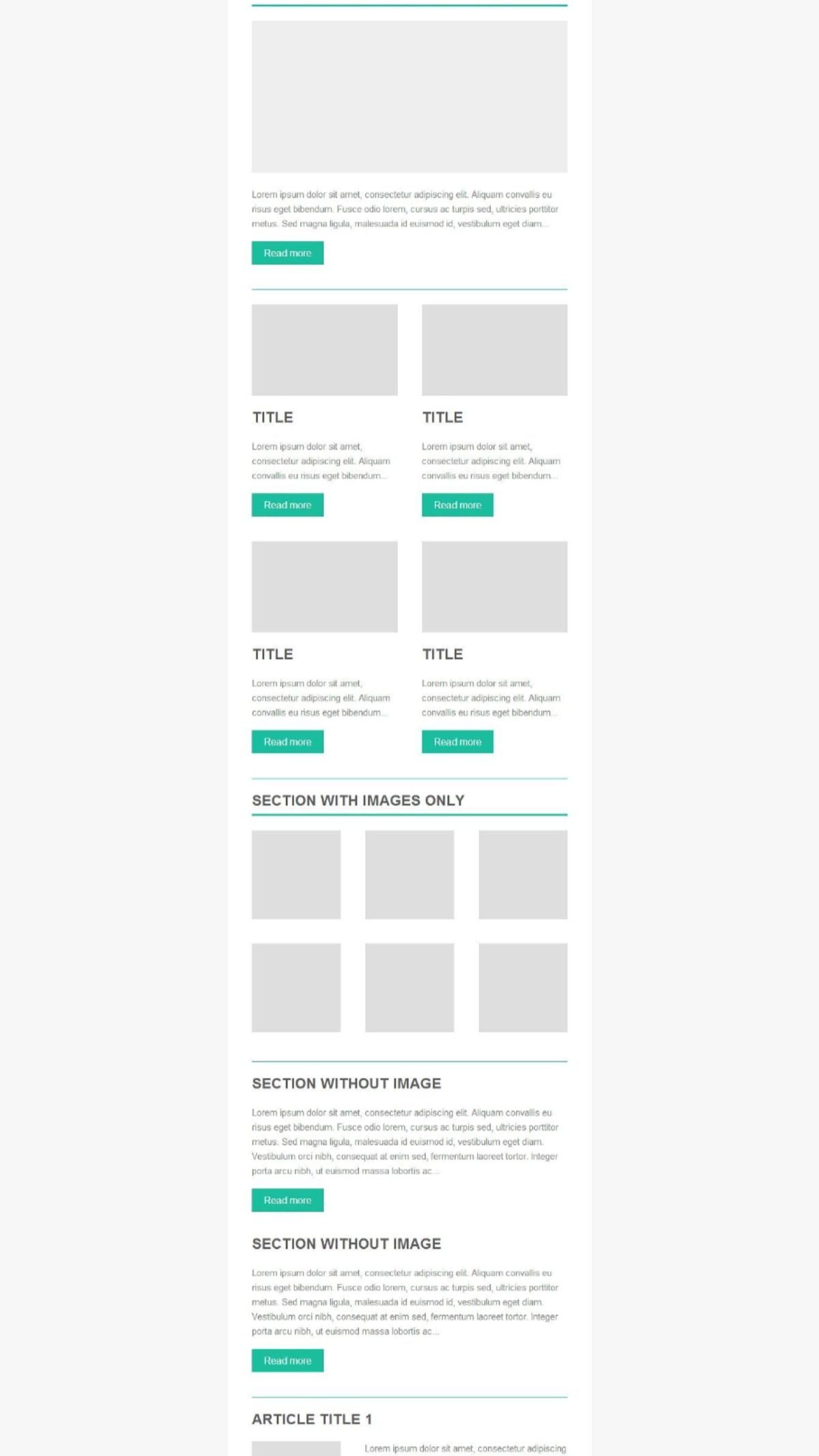Mailchimp newsletter template ideas