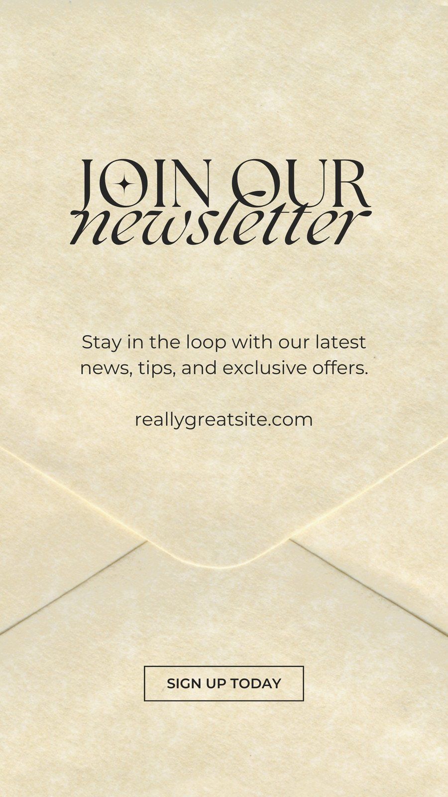 Beige Vintage Elegant Email Newsletter Instagram Story – Templates by Canva