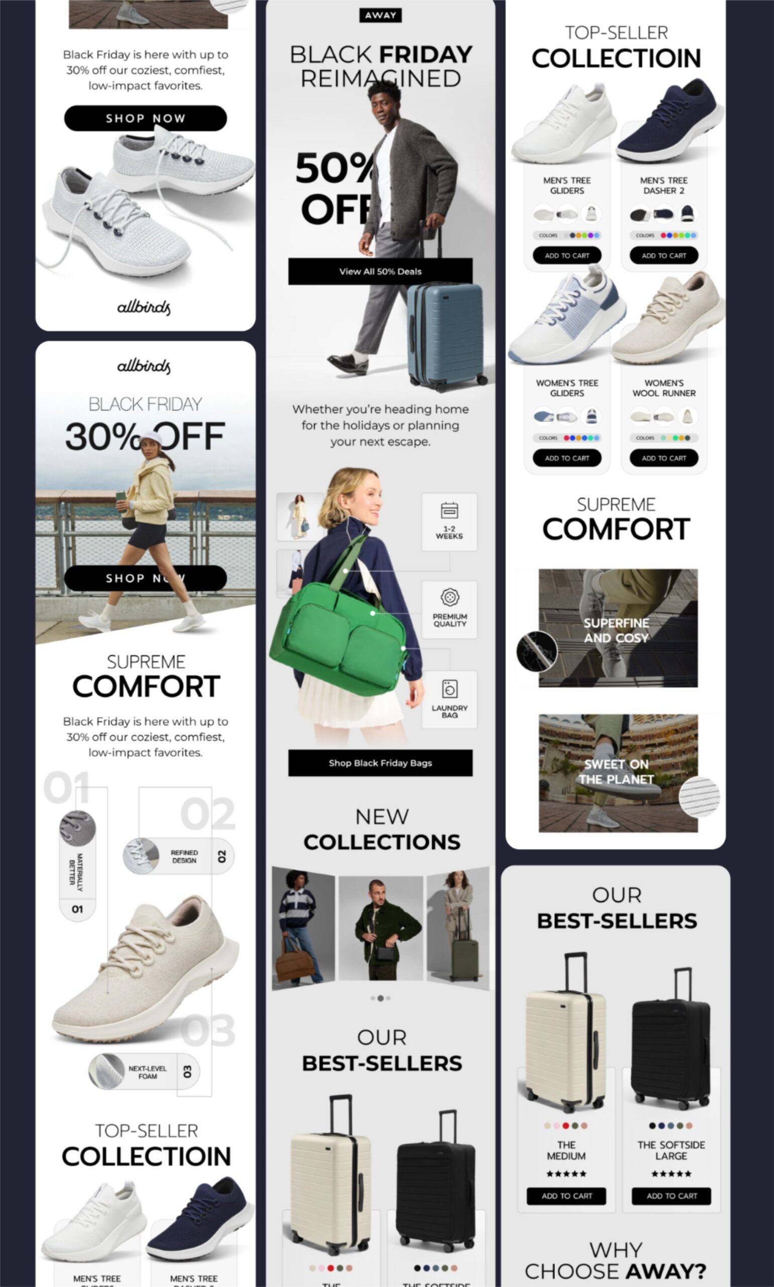 Email marketing newsletter klaviyo ecom store shopify welcome flow black friday fashion travel