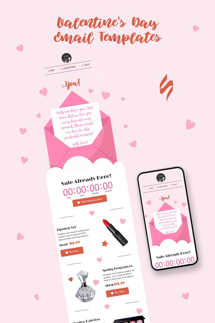 Valentine’s Day Email Design | Email Newsletter Design