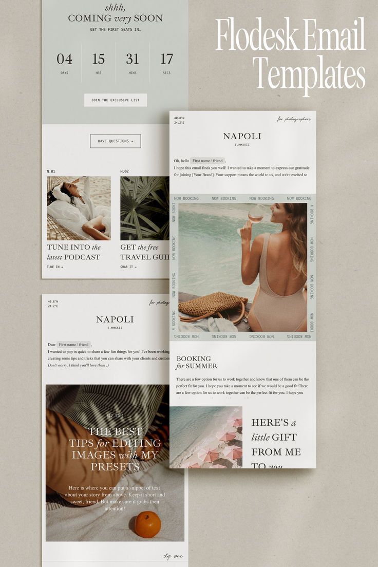 Catchy and clean email template Mailchimp free