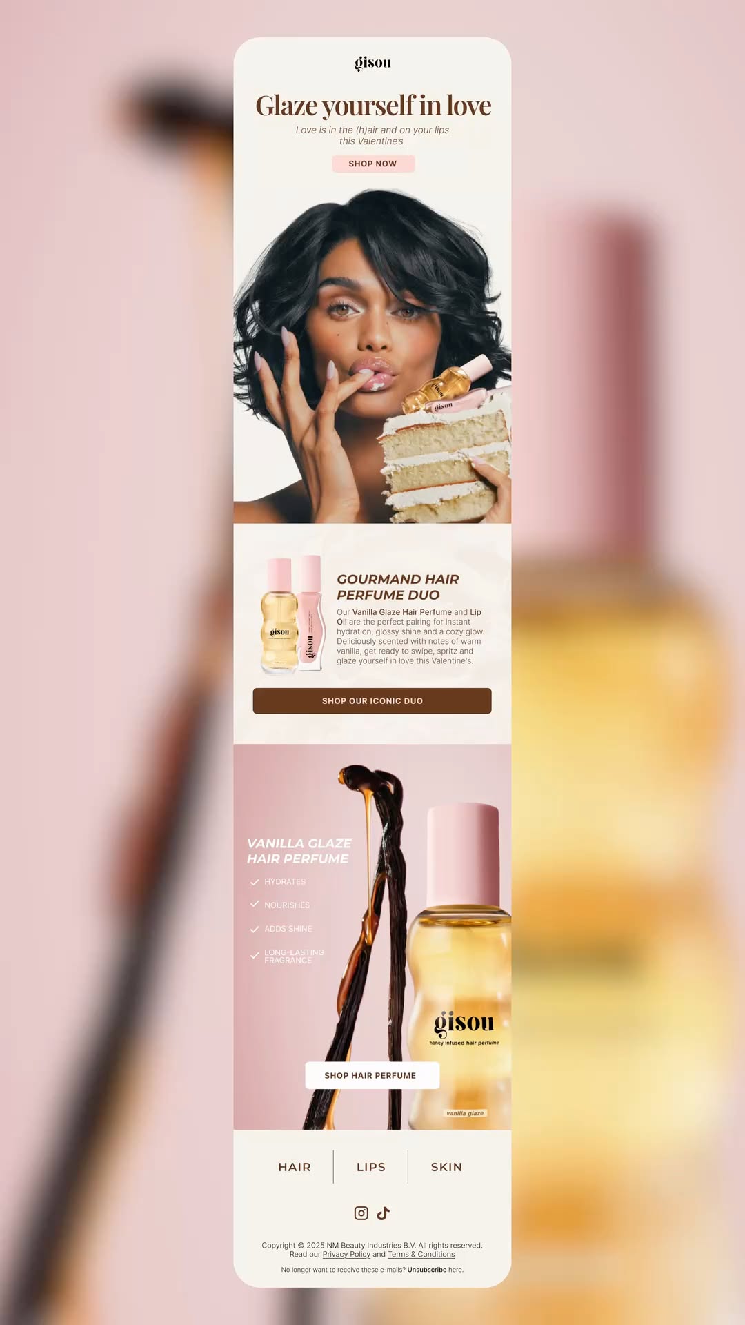 Gisou E-mail Marketing Design Inspo