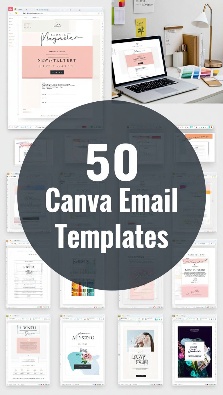 Stylish Email Templates for Canva Tablet Display Email Template Bundle