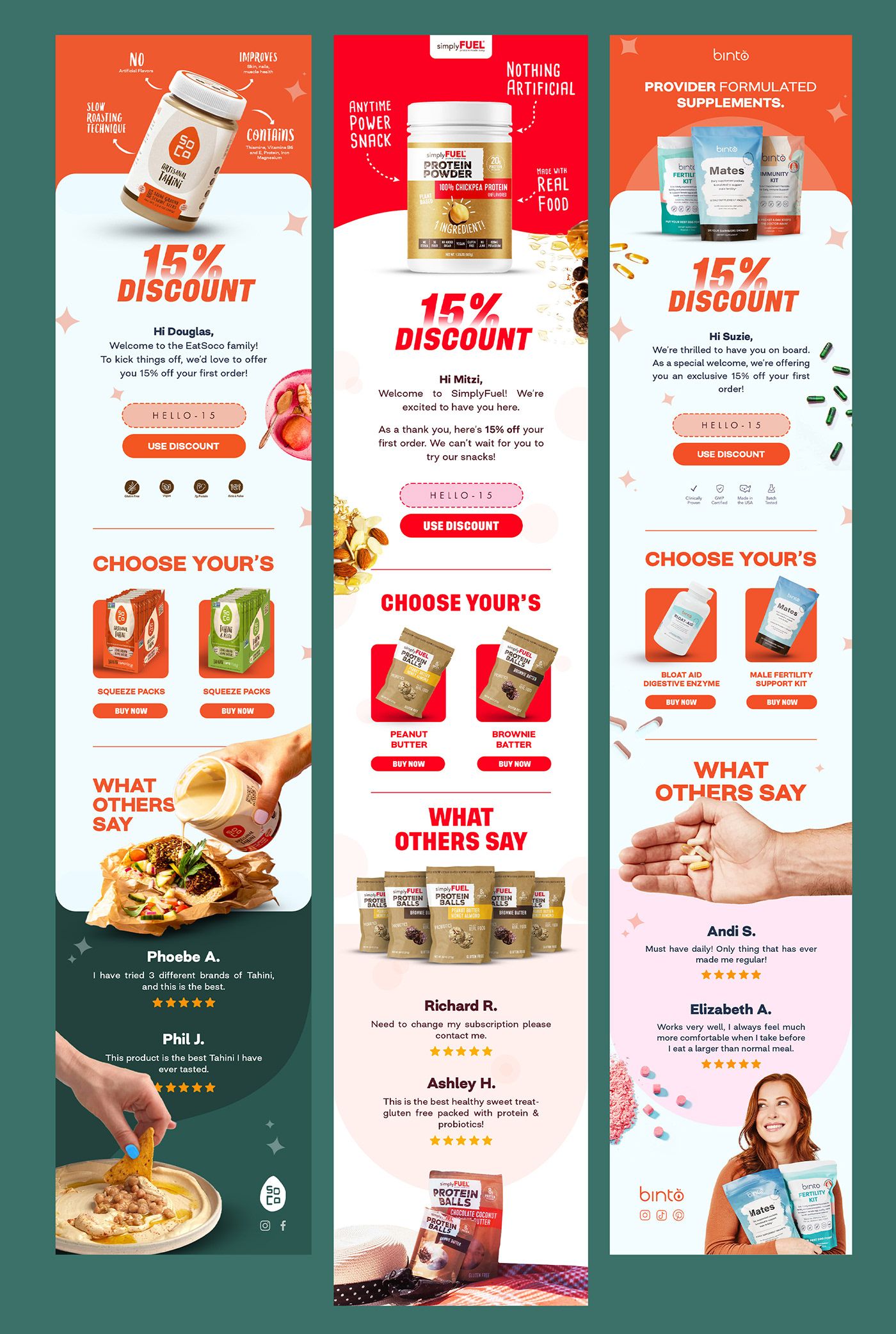 Email marketing campaigns | Email design klaviyo CPG – Hamed Mohammadi