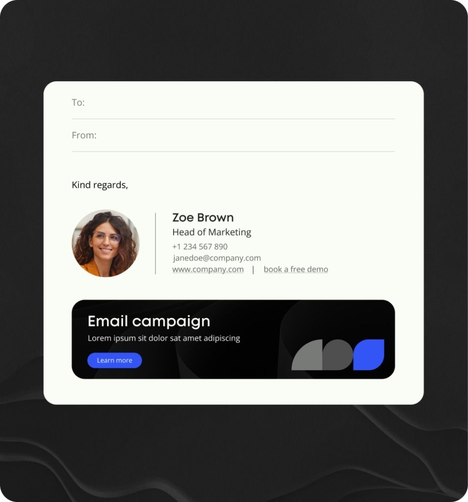 Email signature management