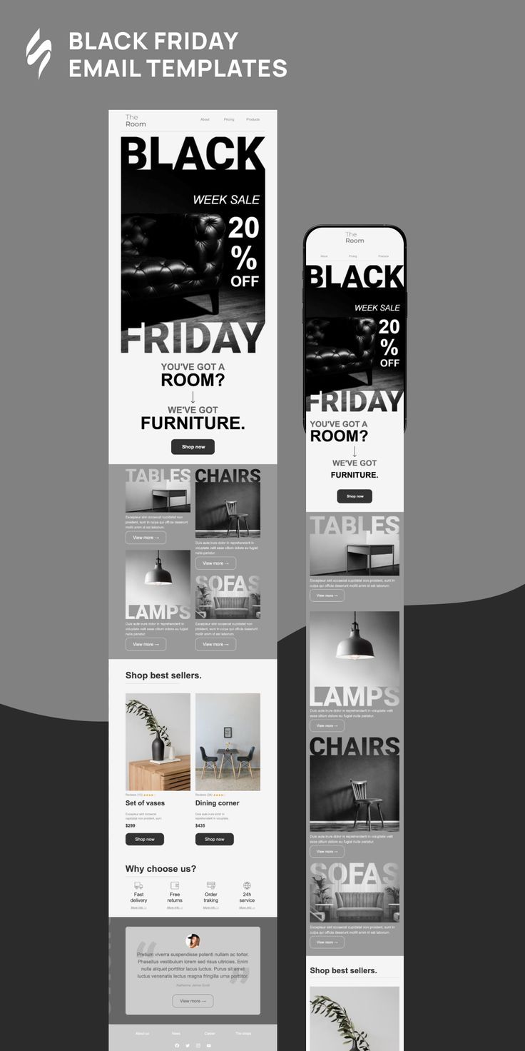 Black Friday Email Design | Email Newsletter Design