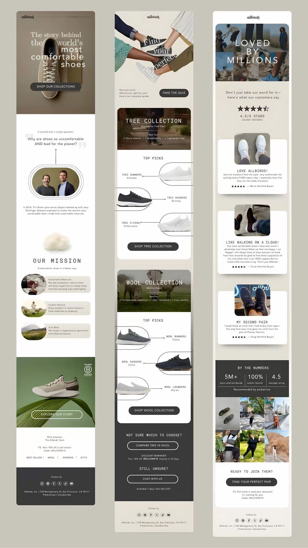 Email Design for Allbirds – Frida A