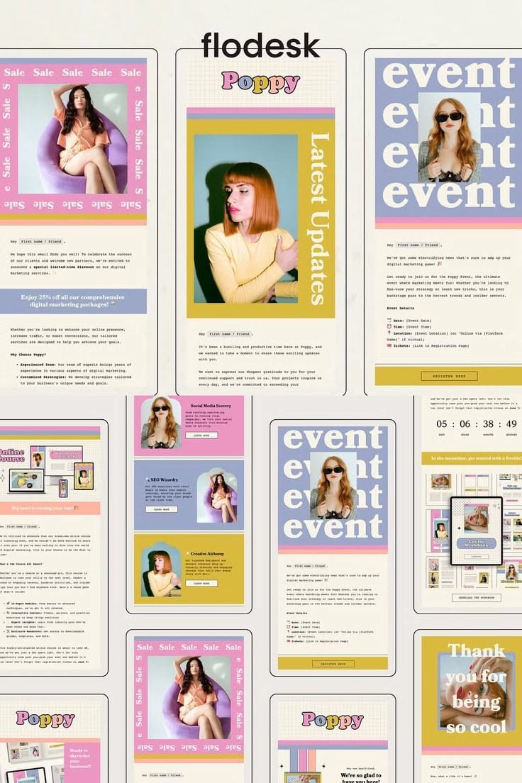 Flodesk Email Newsletter Templates