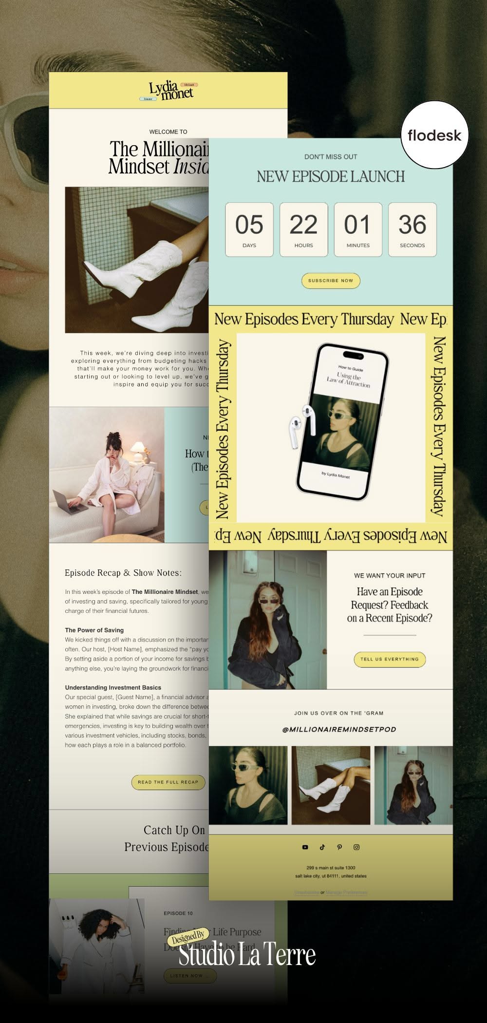 Flodesk Email Template for Podcast, Coach, and More | Email Marketing Template | Email Design