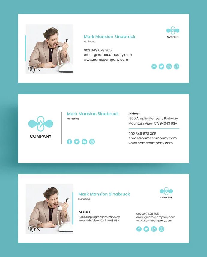 Company Email Signature Design Template