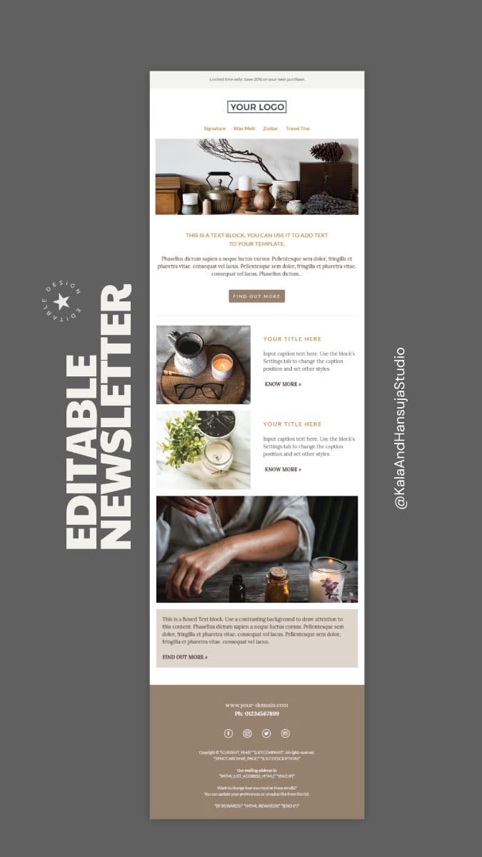 Email Newsletter Template – Mailchimp email template