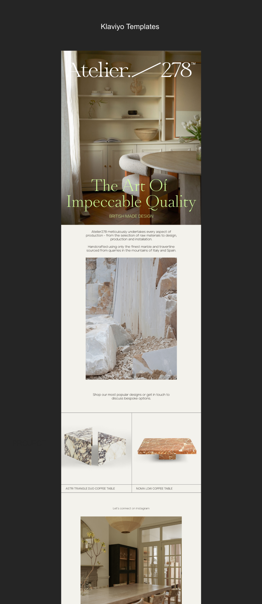 Klaviyo Email Design Ideas