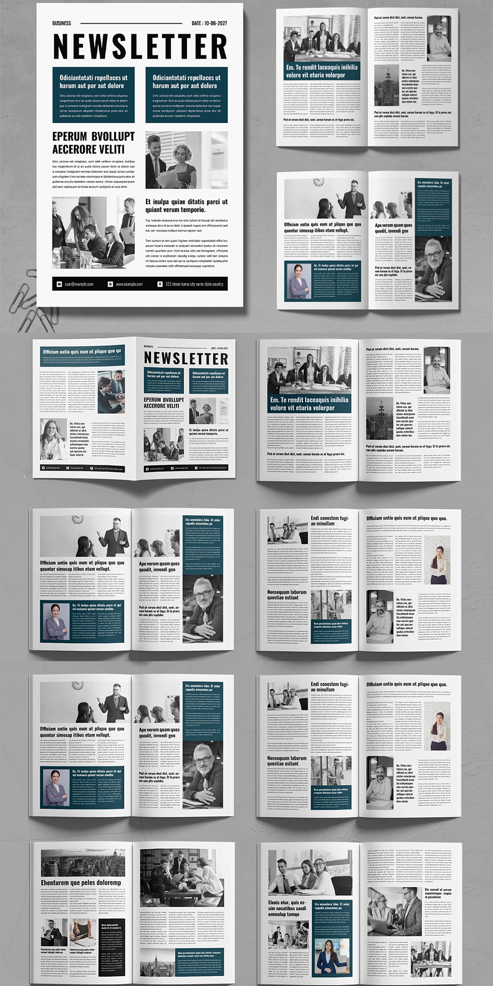 Corporate Newsletter Template — INDD