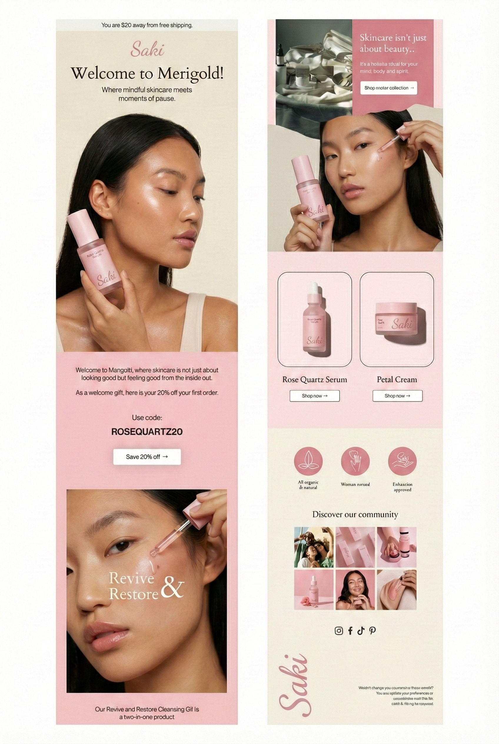 Minimal elegant email design | Email marketing