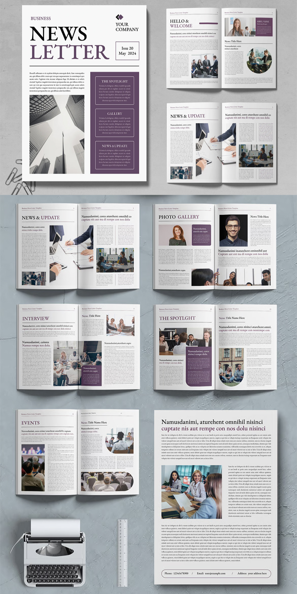 Newsletter Template, INDD