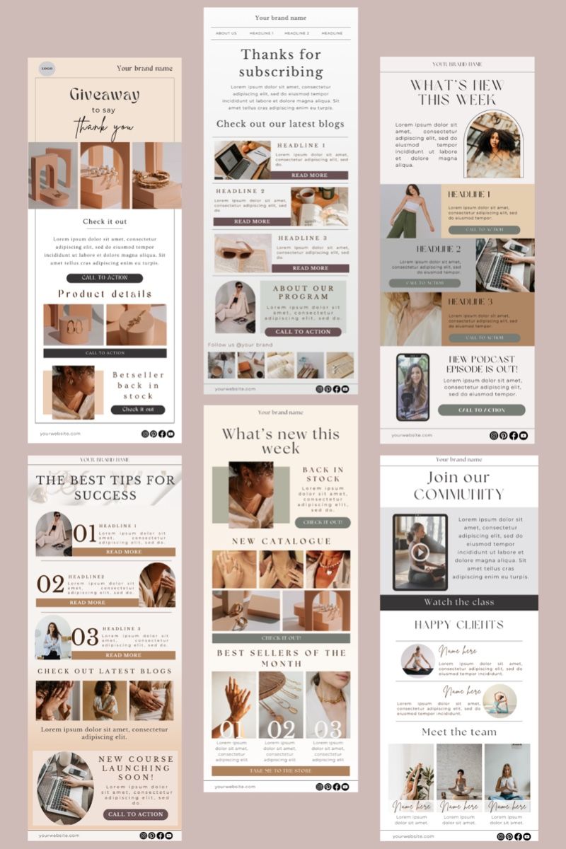 Email template designs in Canva, elevate your inbox game!