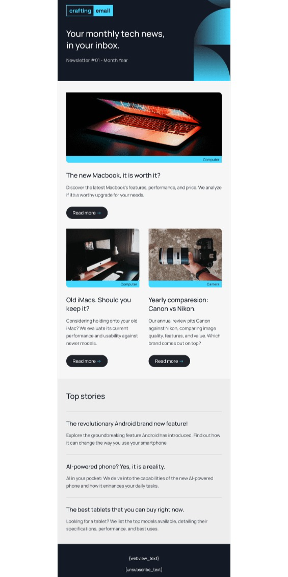 Tech Geek Email Template
