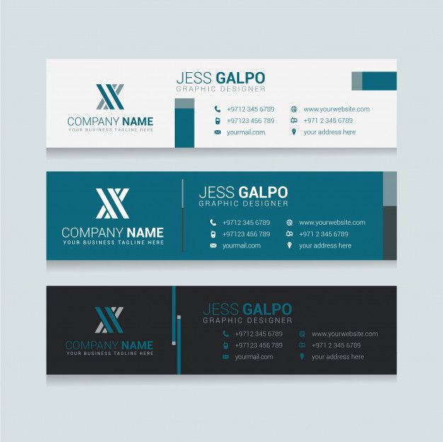 New email signature | Premium Vector