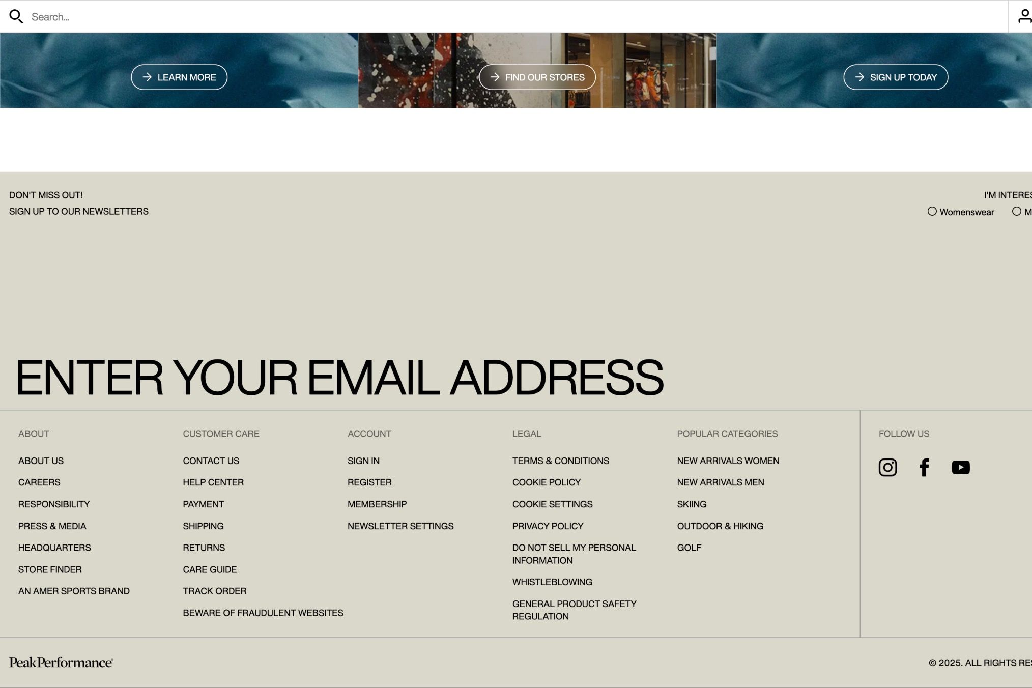 Footer | Peak Performance