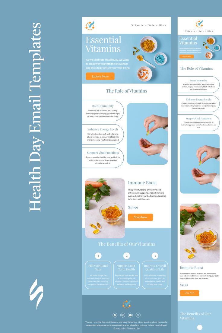 Health Day Email Design | Email Newsletter Design