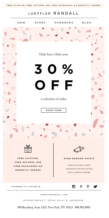 LOEFFLER RANDALL: E-mail Desconto %OFF #design #emailmarketing