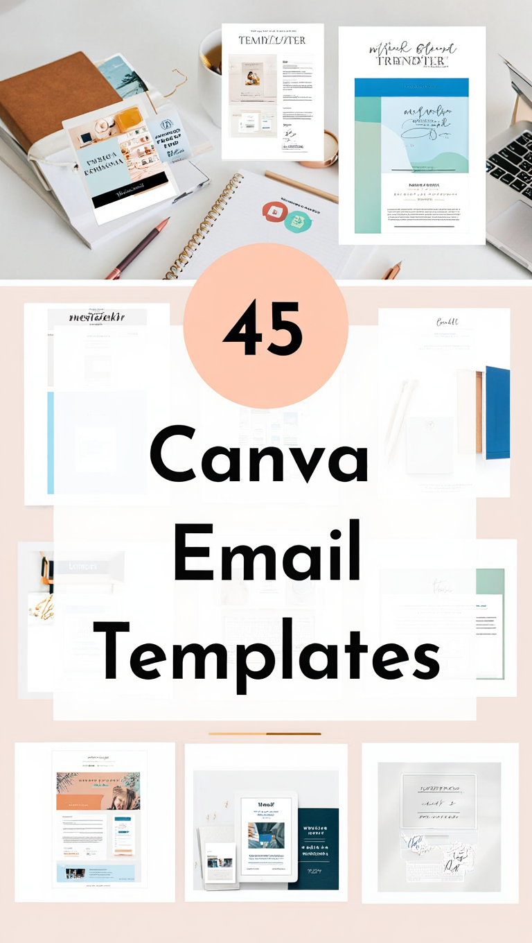 Bold CTA Email Template Bundle for Canva Online Shop Promo Templates