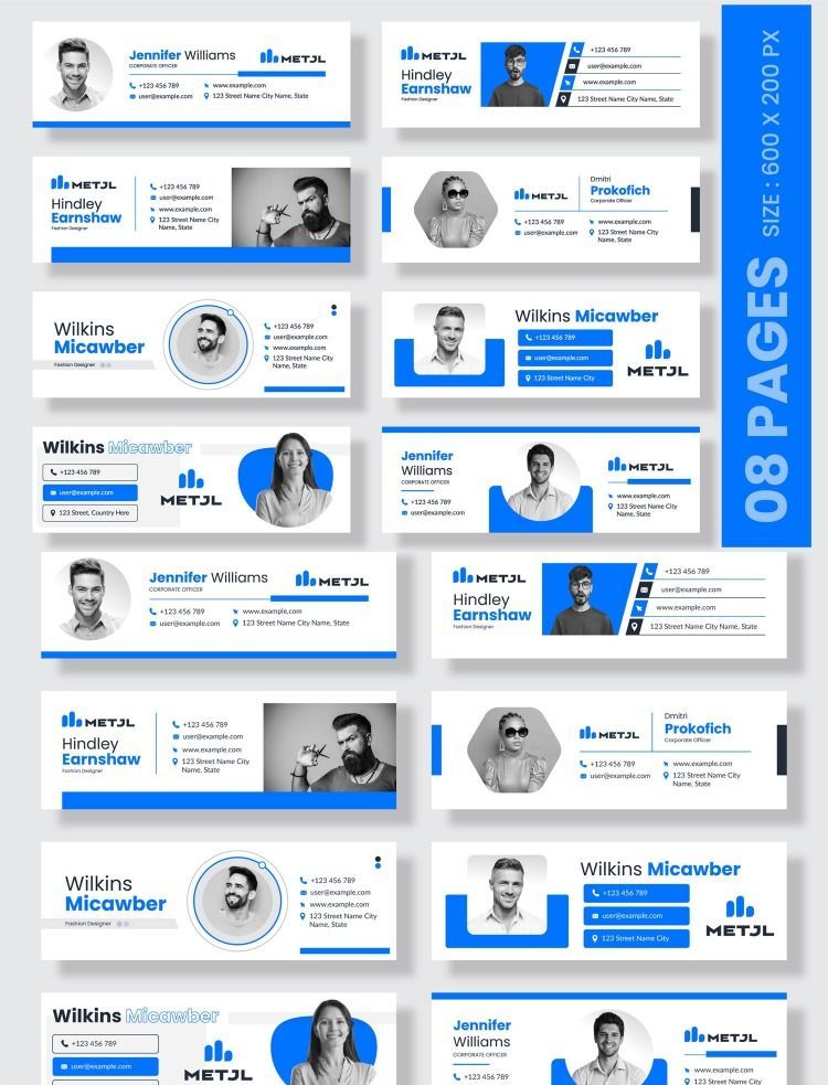 Business Email Signatures Template Corporate Identity