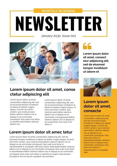 Newsletter Design Template