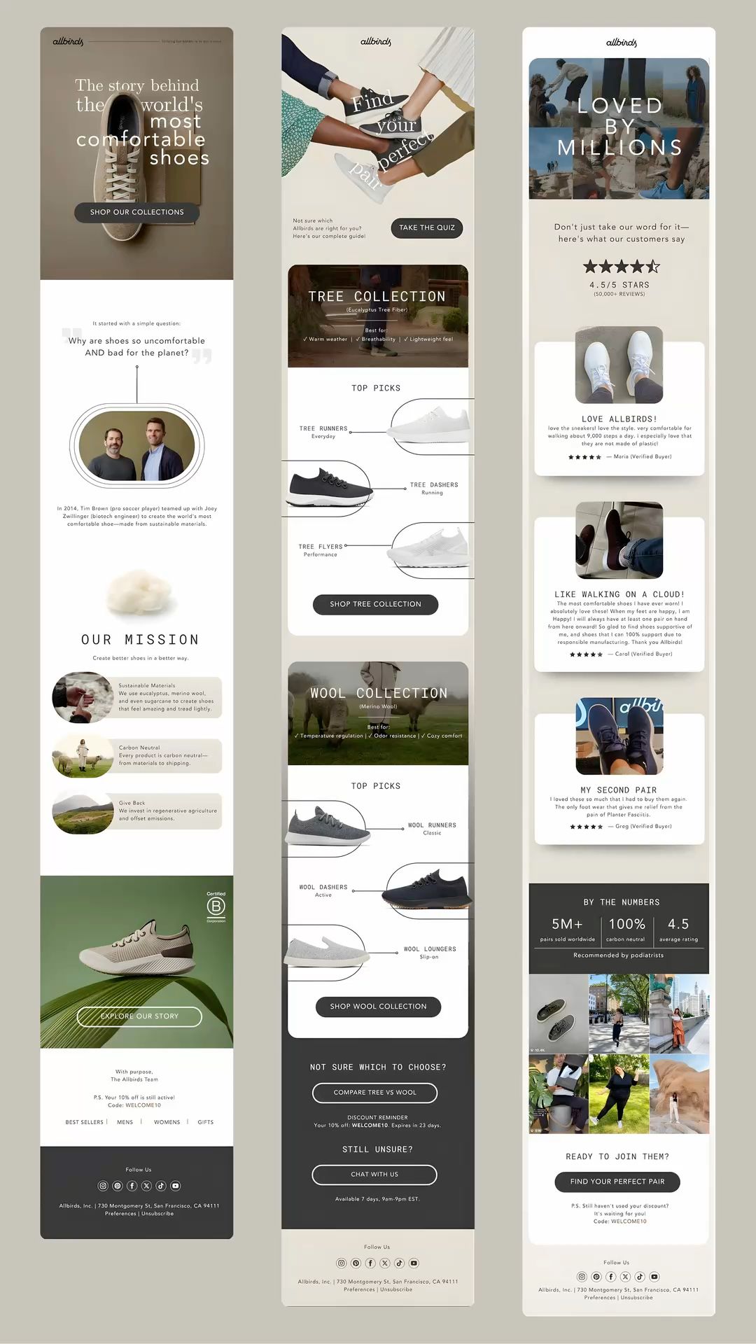 Email Design for Allbirds – Frida A