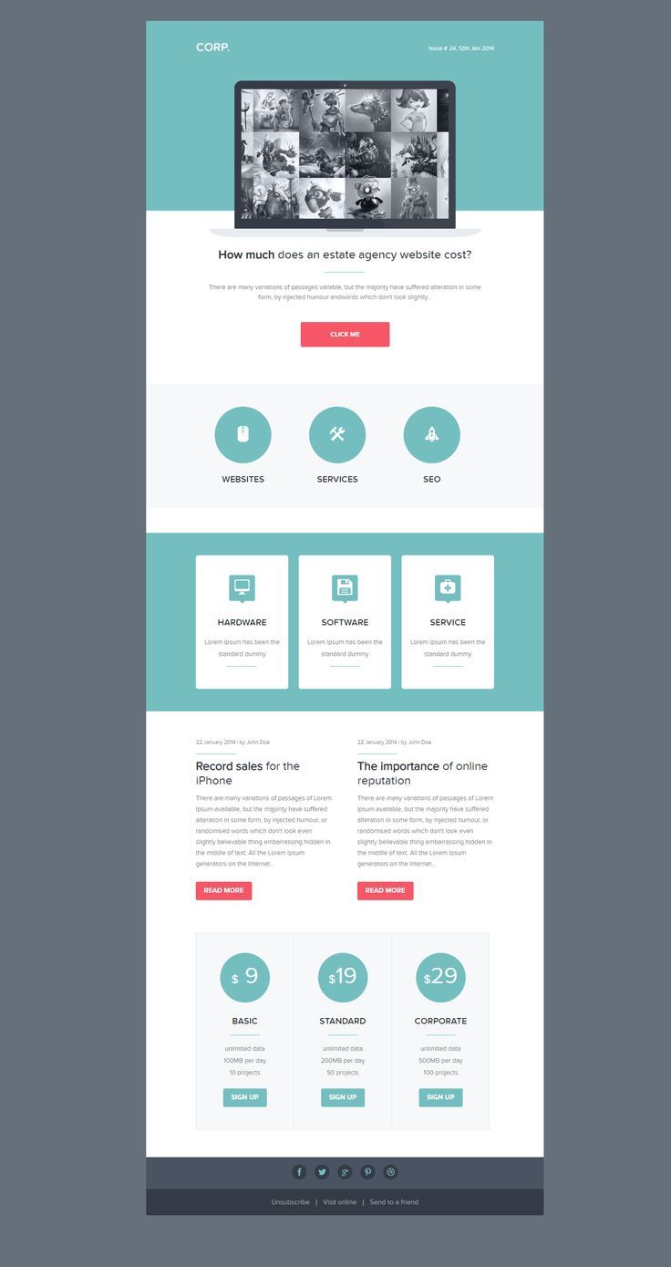 Mailchimp newsletter template