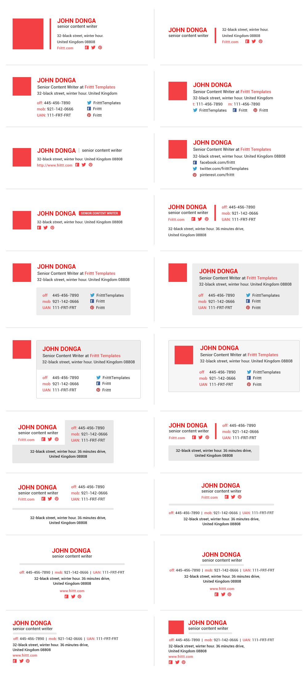 [Free Download] Email Signatures HTML Template – Sarfraz Shoukat