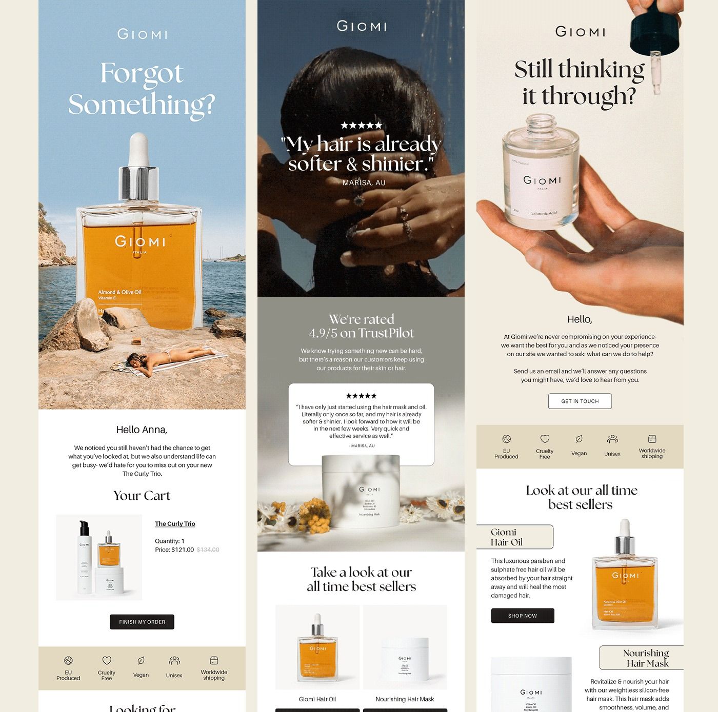 GIOMI Email Design – Anna Mabagos