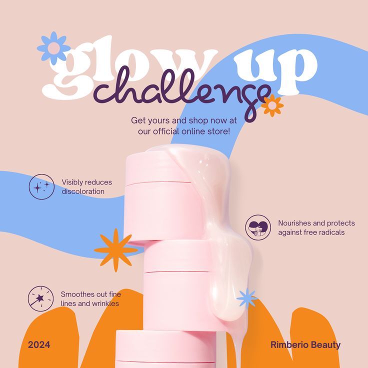 Peach Playful Skincare Product Features Instagram Post