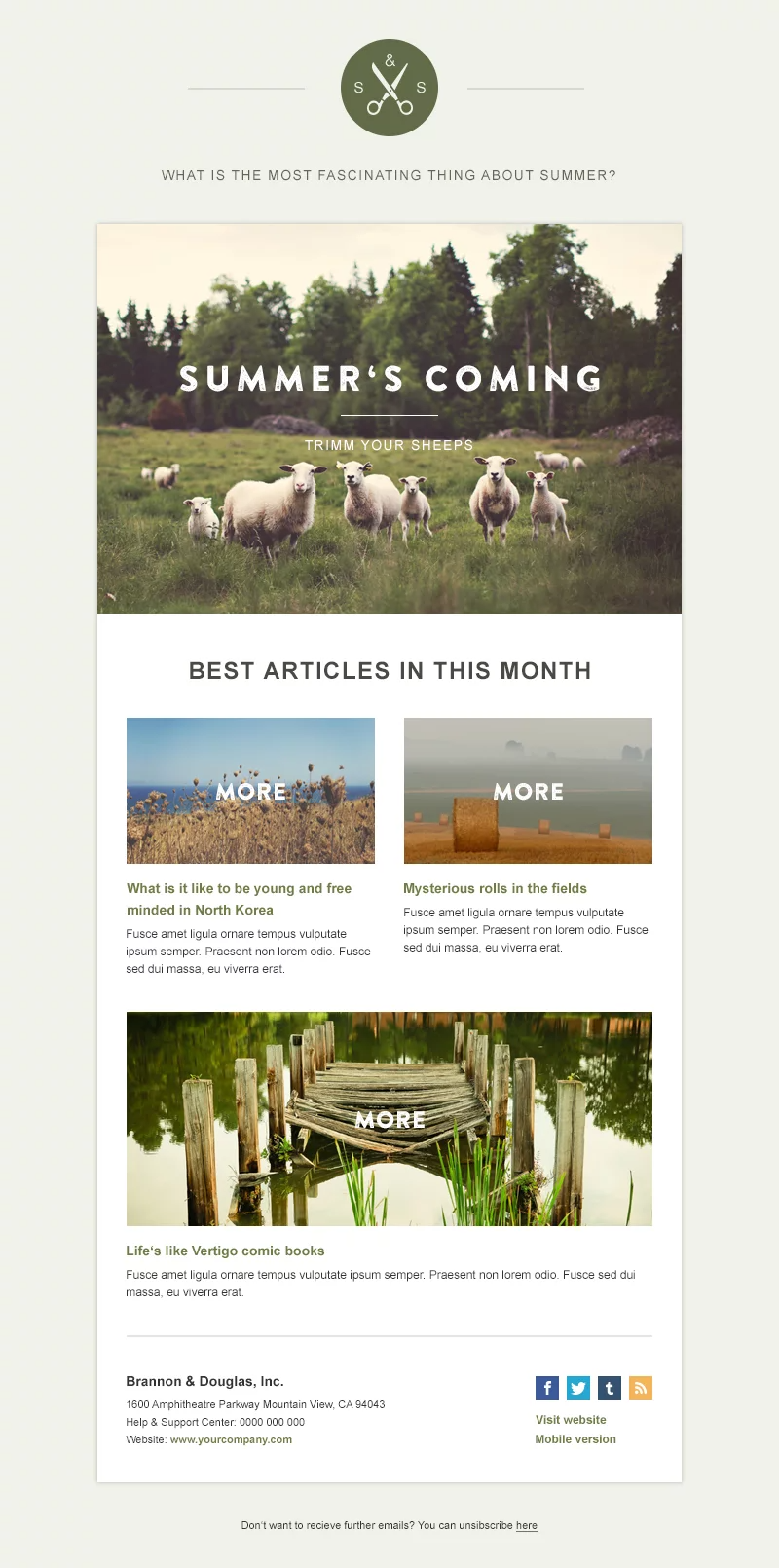 5 Responsive newsletter templates