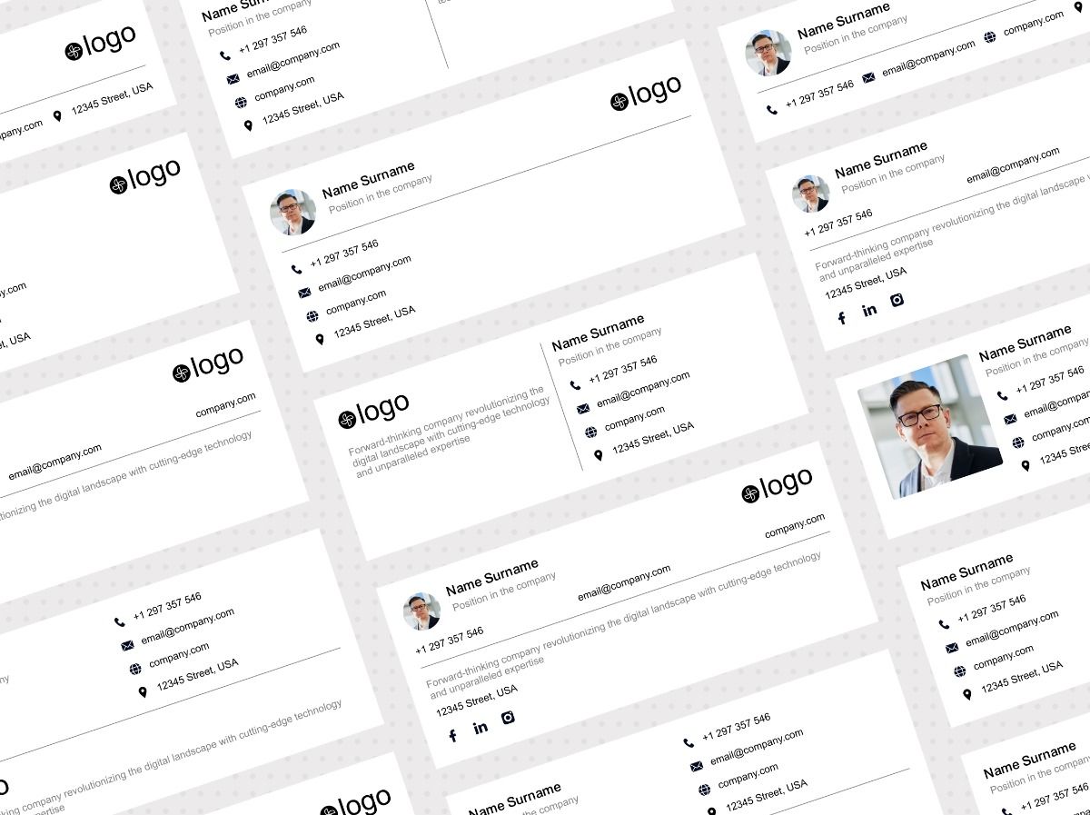 Email signature HTML