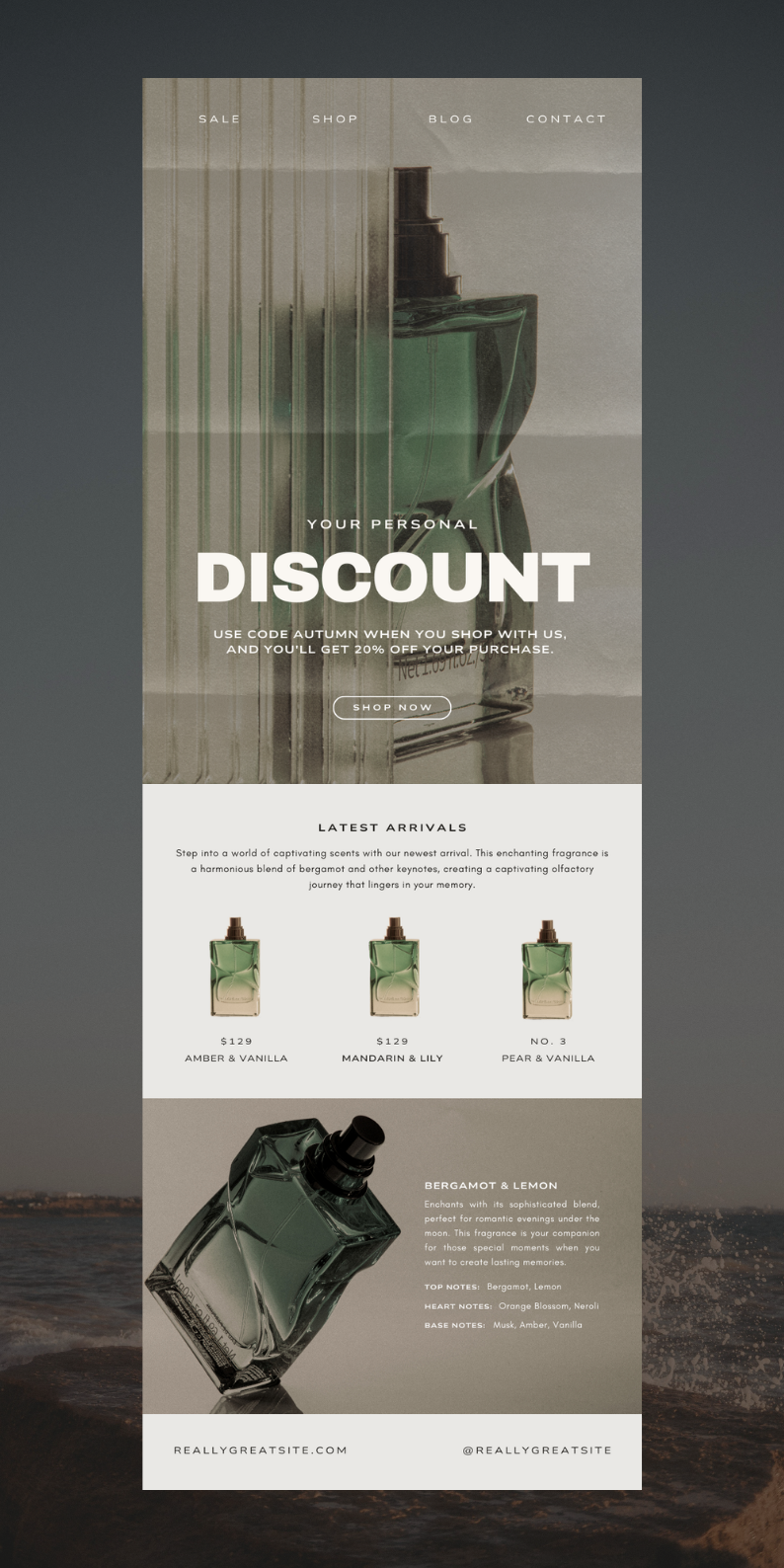 Instagram Design Layout for Perfume Beauty Skincare Fashion