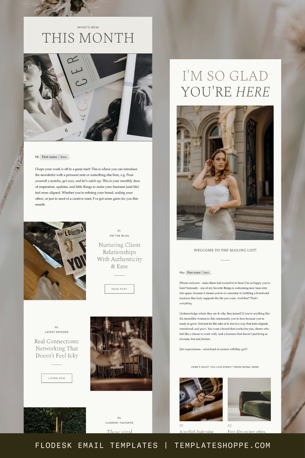Flodesk Email Templates | Ivy Grows Studio