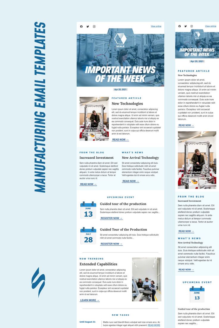 Manufacturing Email Design | Email Newsletter Design