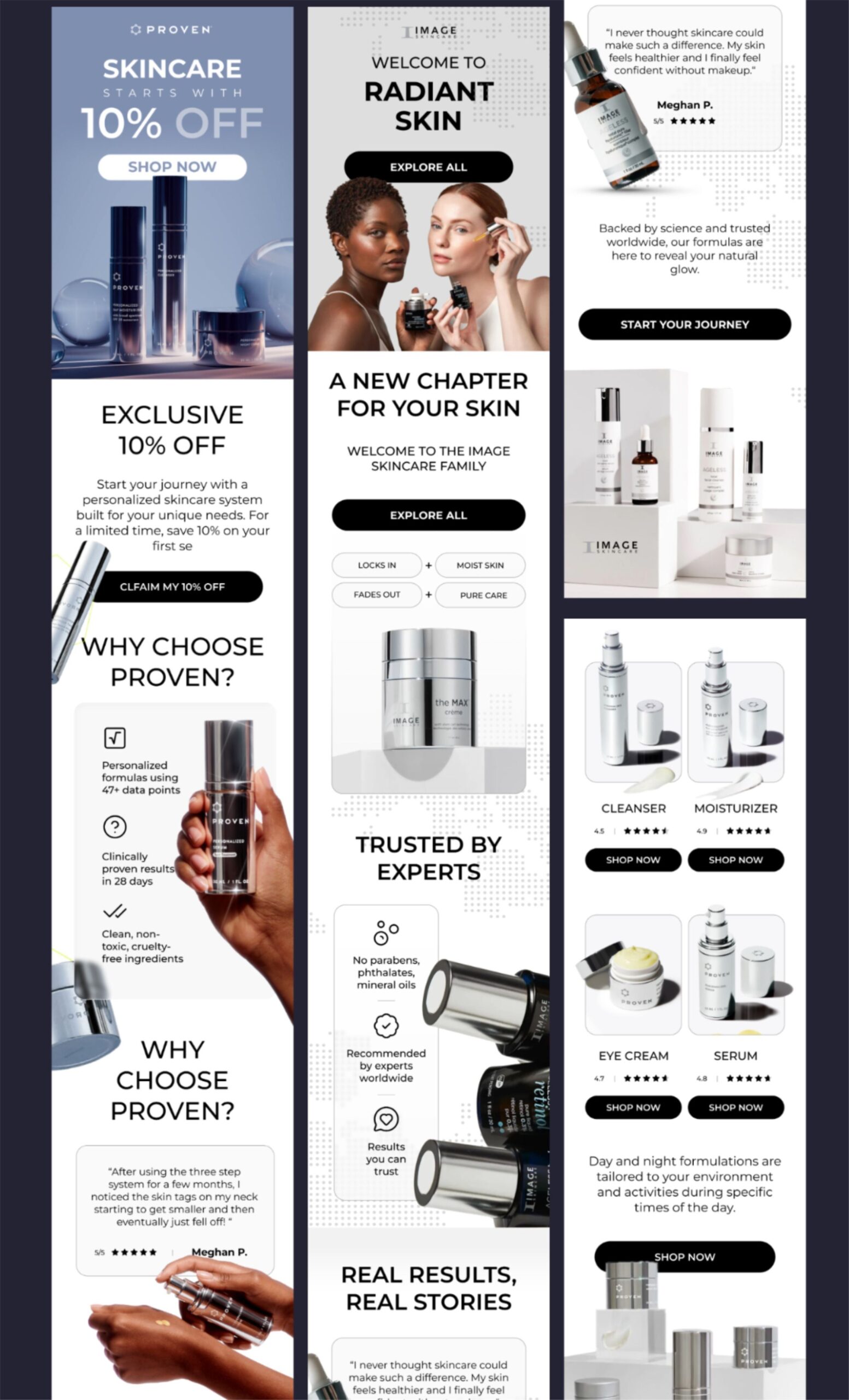 Elegant Skincare Marketing Design for Women&rsquo;s Beauty Products
