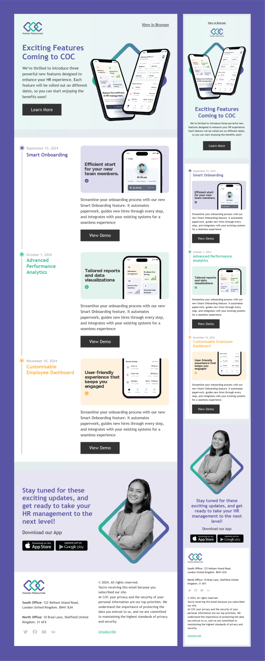 COC HR Email Design
