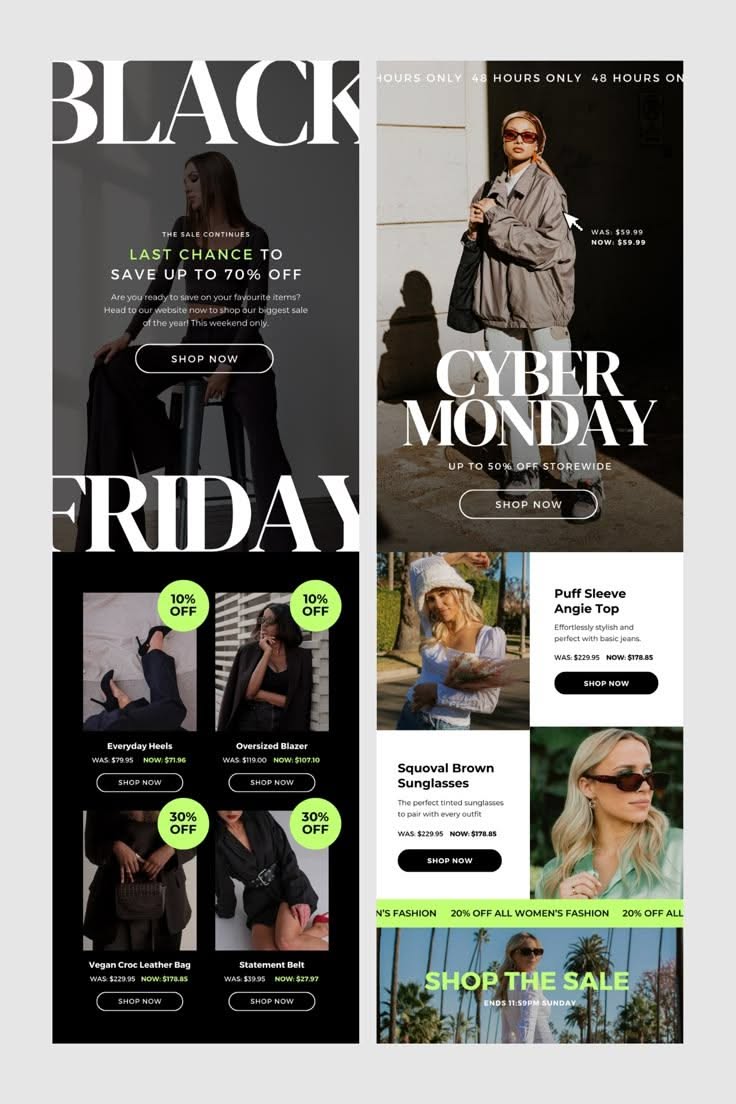 Stand Out this Black Friday & Cyber Monday with Bold Email Templates made for