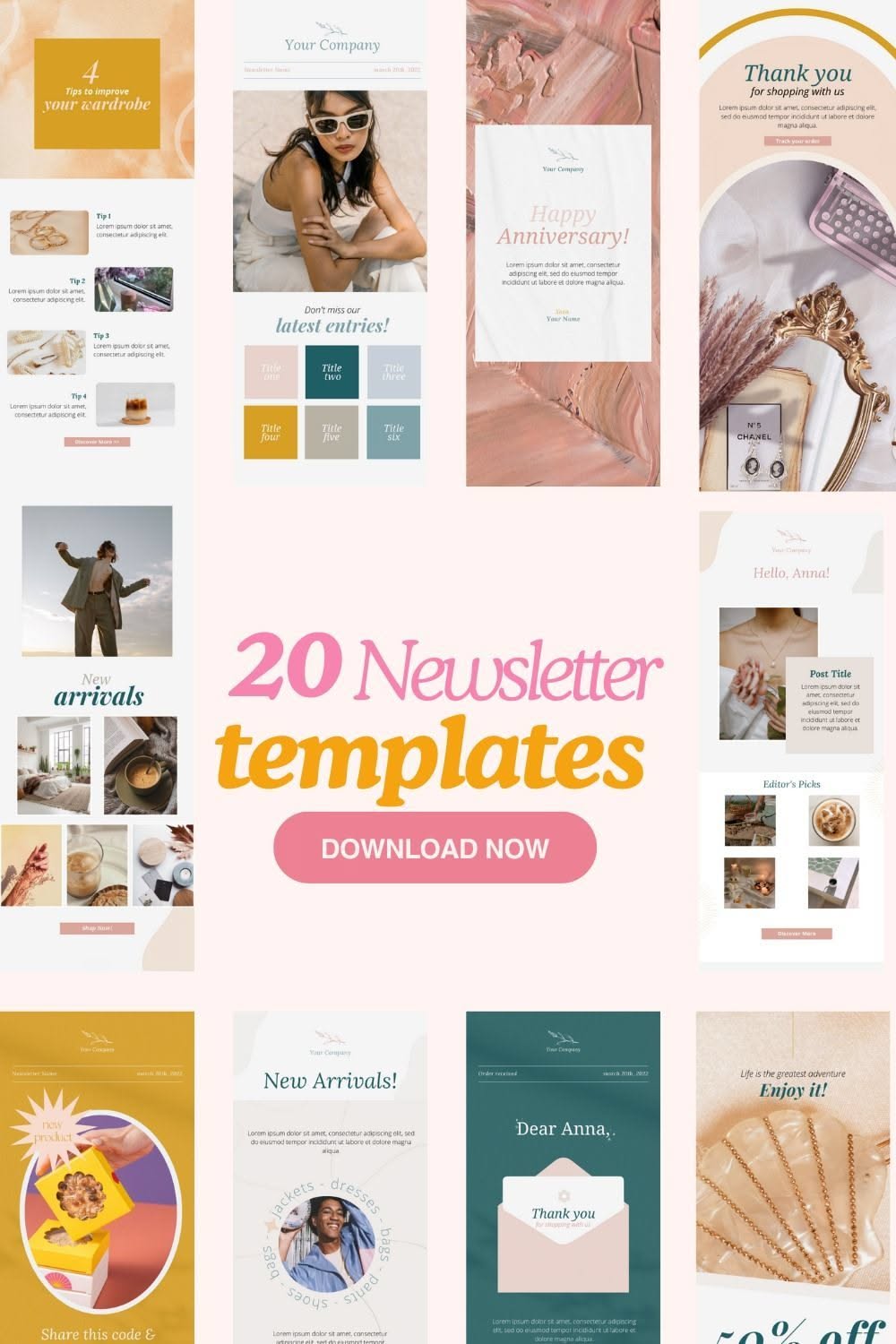 Premium Newsletter Templates: Inspiring Email Design & Layout Ideas!