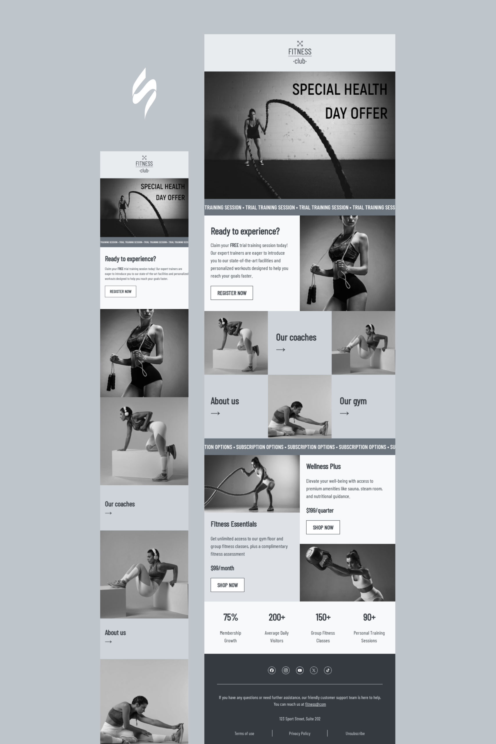 Health Day Email Design | Email Newsletter Design