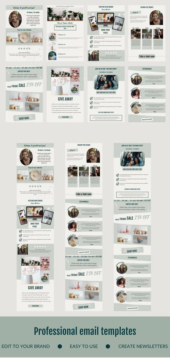 Newsletter templates for Mailchimp.